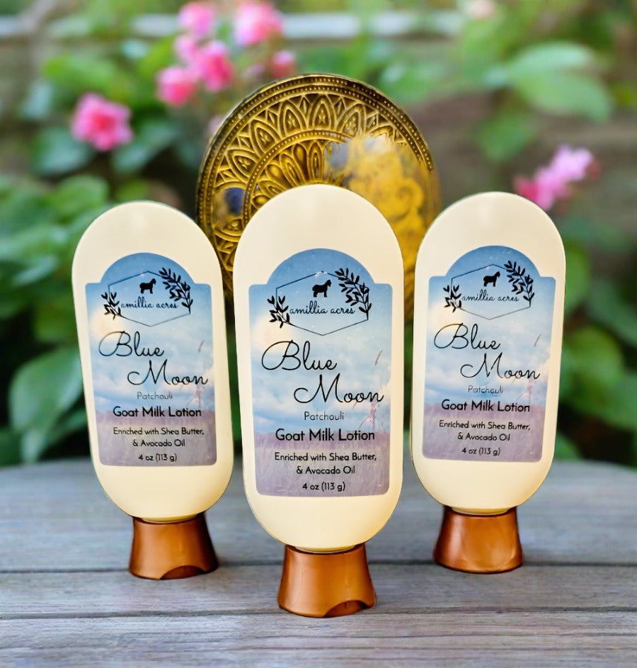 Blue Moon Exclusive Handmade Goat Milk Lotion by: Amillia Acres