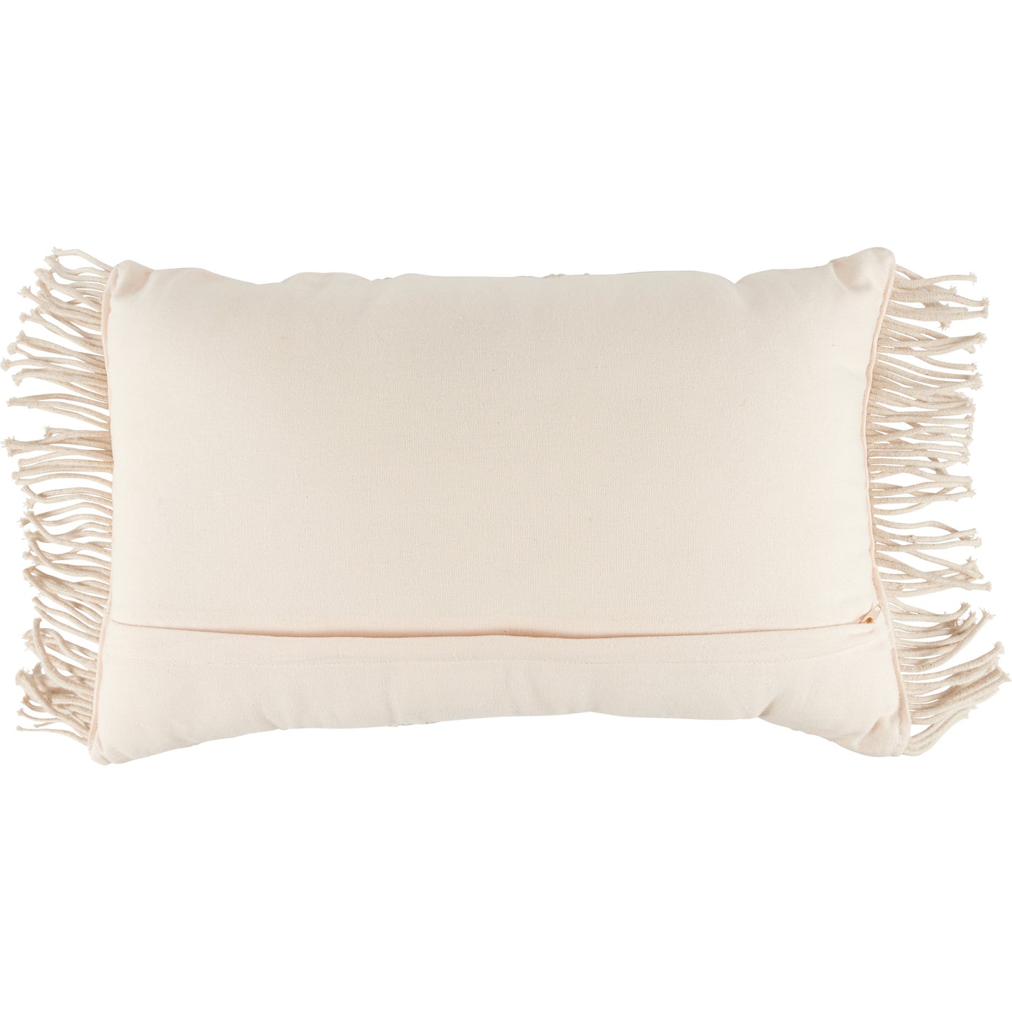 Macrame Fringe Pillow 20"x12"